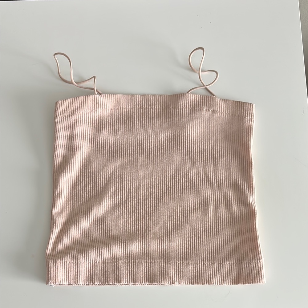 Women's Ribbed Pink Top
